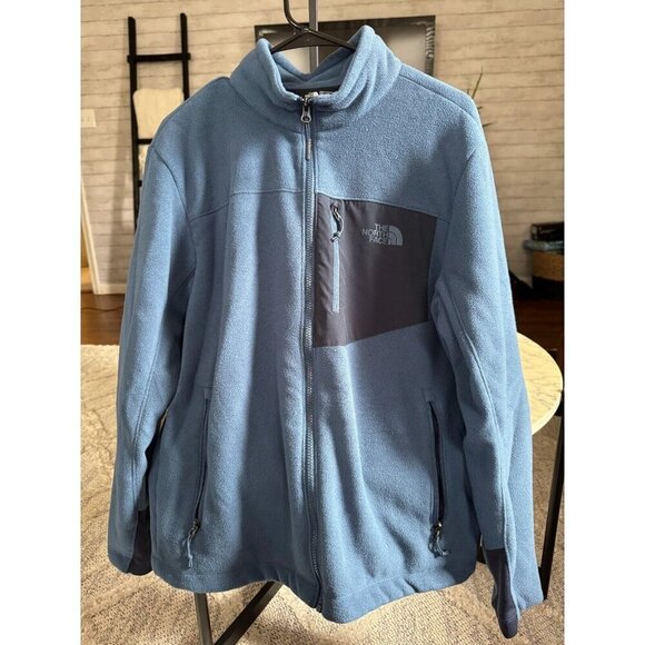 The North Face Blue Chimborazo Full Zip Insulated Jacket Mens Size Medium - Picture 2 of 8